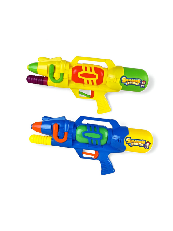 HydroJet – Pump Action Water Gun for Kids 320ml | Long Range Pichkari for Holi Yellow LMI11785.