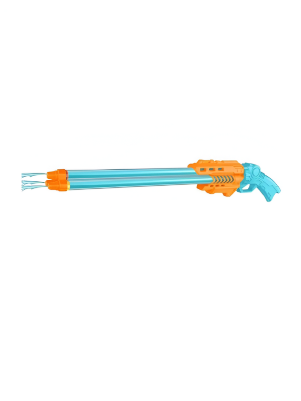 HydroMax – 3-Nozzle Long-Range Water Gun Pichkari Toy with 6 to 8 Metre Range Orange LMI11417.