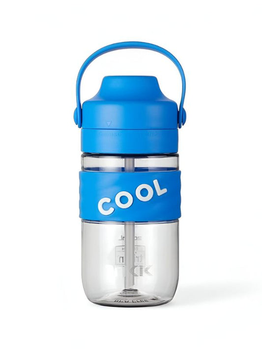 Blue - HydroSip Junior – 550ml Kids Water Bottle with Straw & Handle | Leak-Proof, BPA-Free Tritan Sports Bottle for School, Travel & Outdoors NOV3305.