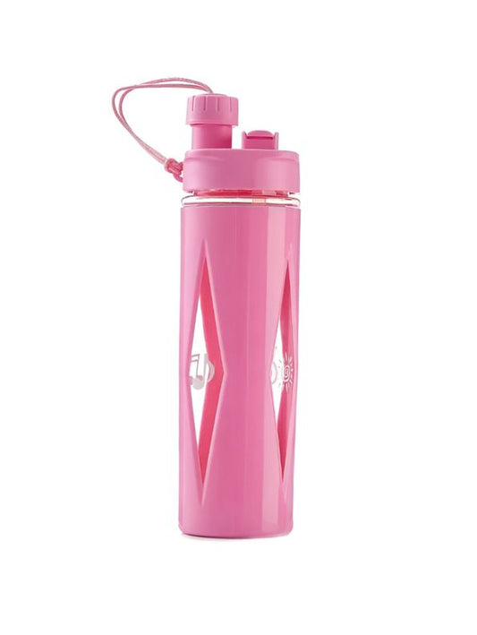 HydroSip KidsPro – Plastic Water Bottle with Straw and Carry String for School Children & Sports Enthusiasts NOV626.