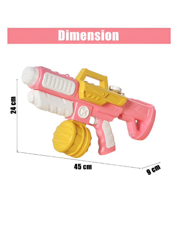 HydroTank – 1200ml High-Capacity Backpack Water Blaster | Adjustable Straps Summer Outdoor Pichkari Toy Pink LMI11797.