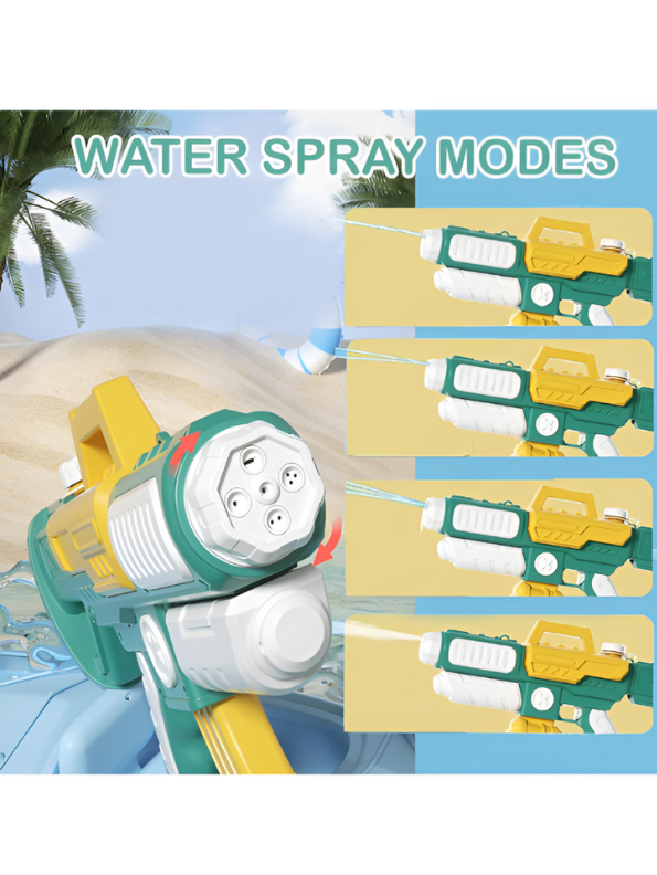 HydroTank – 1200ml High-Capacity Backpack Water Blaster | Adjustable Straps Summer Outdoor Pichkari Toy Green LMI11797.