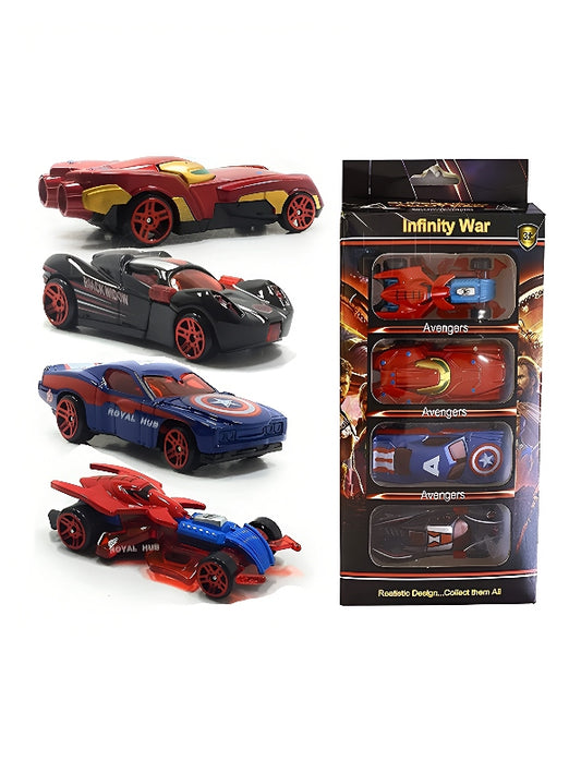 Infinity War Car Pack Of 4 Avengers Mini Model Cars - Toyloft