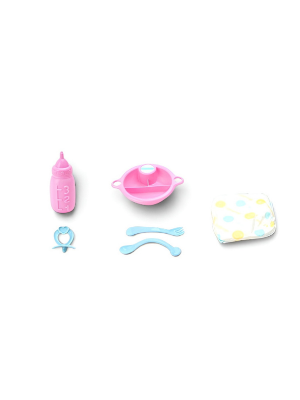 Interactive Baby Doll Set with Feeding Accessories – Little Loves MD403