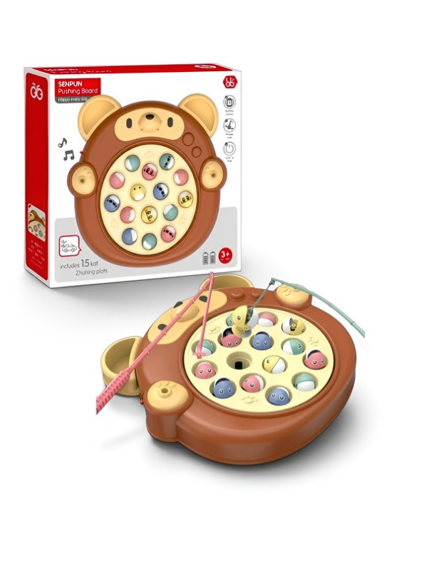 Interactive Bear Rotating Fishing Board Game – Motor Skills Toy for Ages 3+LMI14676