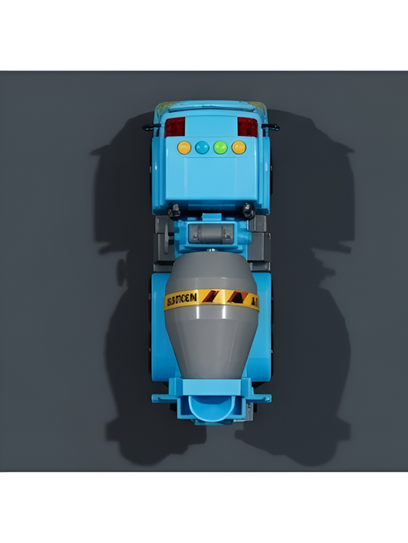 Interactive Blue Toy Cement Mixer Truck for Toddlers with Lights & Sound LMI16920