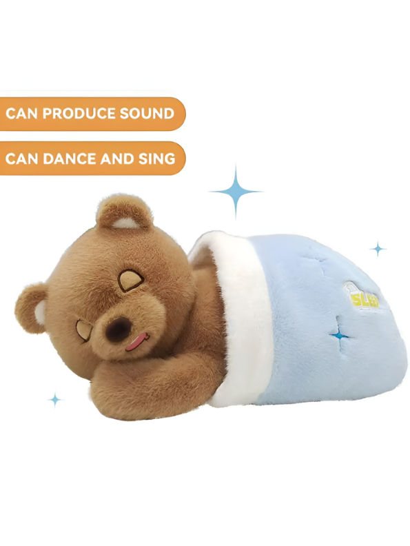 Interactive Breathing Teddy Bear Sleep Soother for Babies ST14733.