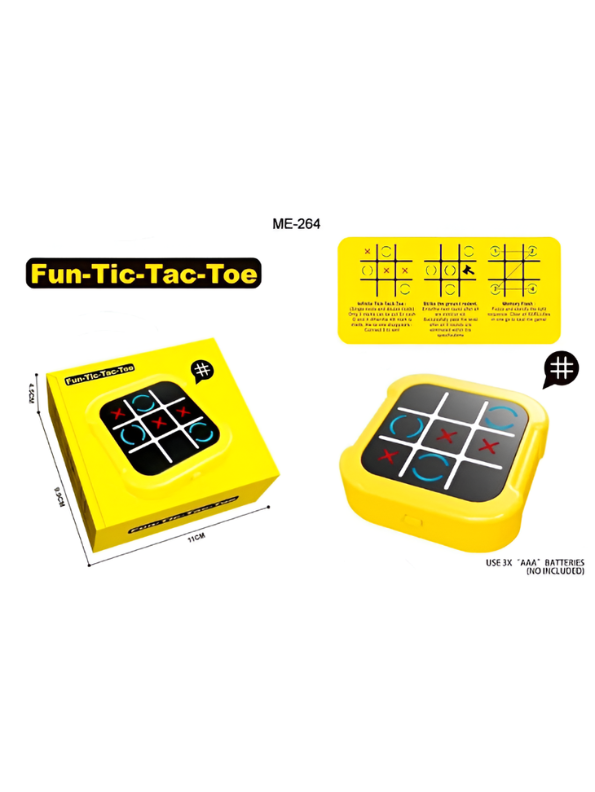 Interactive Electronic Tic-Tac-Toe Game with Touch Screen  2-Player Handheld Brain Teaser Puzzle & Memory Training Toy  Portable Travel Game for Kids TV5893