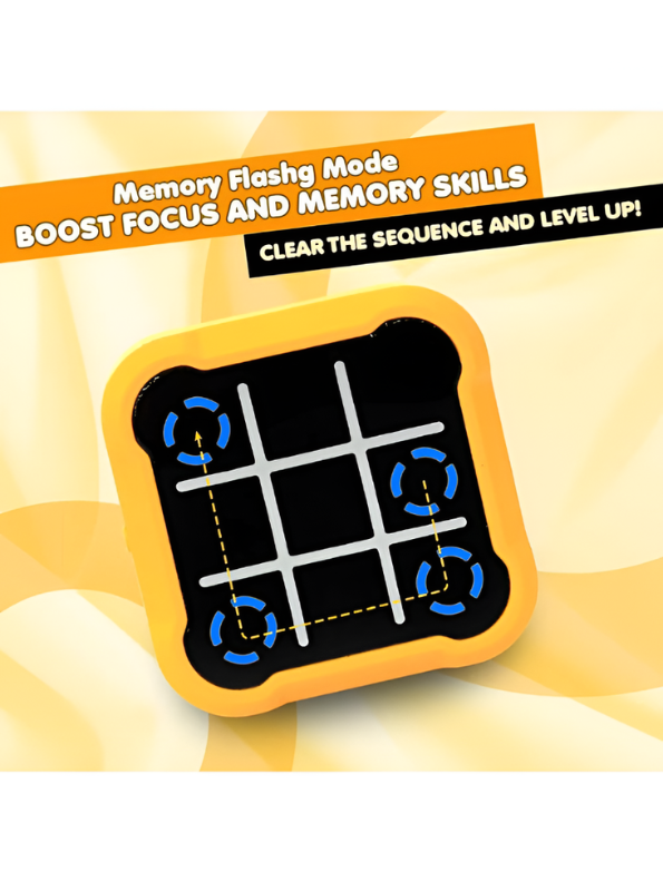 Interactive Electronic Tic-Tac-Toe Game with Touch Screen  2-Player Handheld Brain Teaser Puzzle & Memory Training Toy  Portable Travel Game for Kids TV5893
