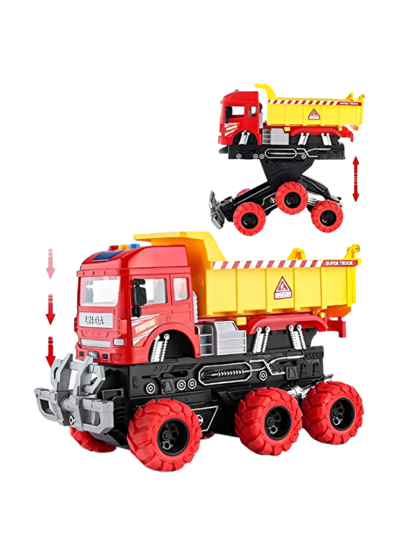 Interactive Friction Super Truck Toy | Heavy Duty Construction Dump Truck for Kids TV4876