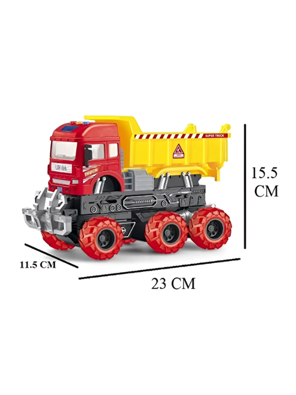 Interactive Friction Super Truck Toy | Heavy Duty Construction Dump Truck for Kids TV4876