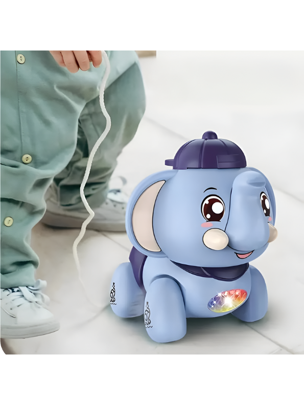 Interactive Musical Purple Elephant Toy with LED Lights – Educational Walking & Singing Elephant for Toddlers & Kids (Age 3+) TV5705