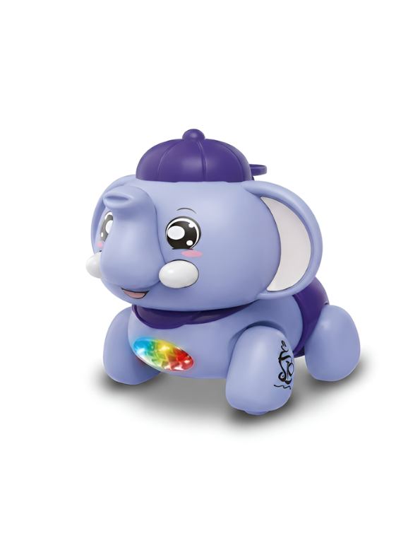 Interactive Musical Purple Elephant Toy with LED Lights – Educational Walking & Singing Elephant for Toddlers & Kids (Age 3+) TV5705