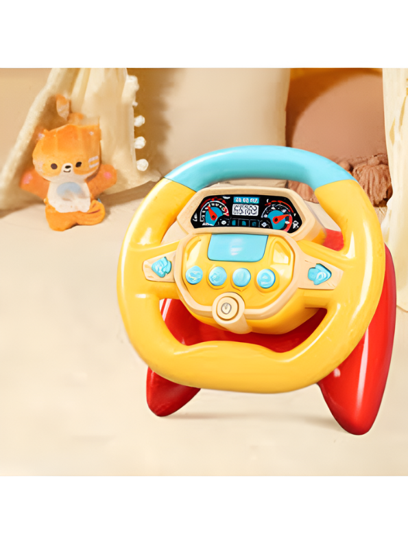 Interactive Musical Steering Wheel Toy for Toddlers – Early Learning Driving Simulation Toy TV5766