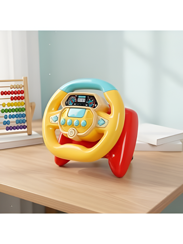 Interactive Musical Steering Wheel Toy for Toddlers – Early Learning Driving Simulation Toy TV5766