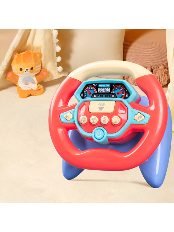 Interactive Musical Steering Wheel Toy for Toddlers – Early Learning Driving Simulation Toy TV5766