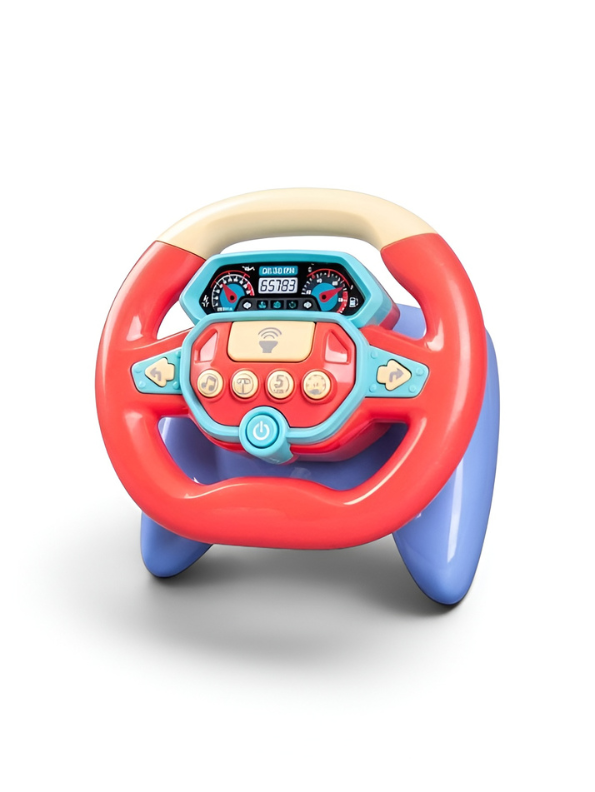 Interactive Musical Steering Wheel Toy for Toddlers – Early Learning Driving Simulation Toy TV5766