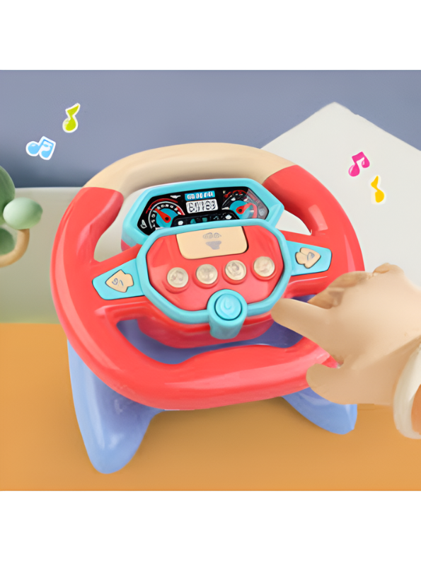 Interactive Musical Steering Wheel Toy for Toddlers – Early Learning Driving Simulation Toy TV5766