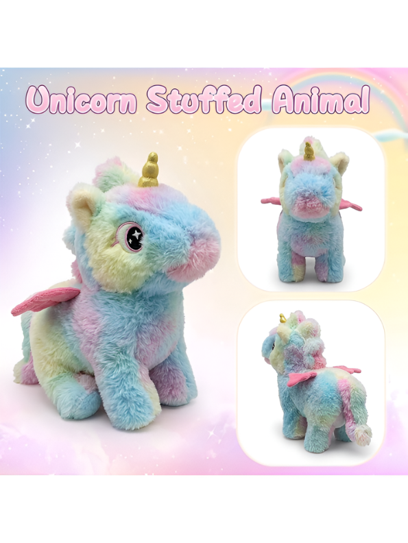 Interactive Rainbow Unicorn Plush Musical Toy for Kids – Walking Electronic Stuffed Animal with Sound Effects, Motion & Wings | Cute Soft Toy Gift for Toddlers, Girls & Boys TV5752