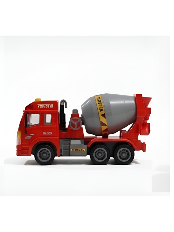 Interactive Red Toy Cement Mixer Truck for Toddlers with Lights & Sound LMI16920