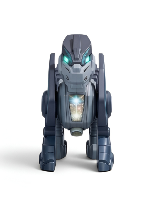 Interactive Robotic Mecha Tiger Action Figure – Electronic Sci-Fi Mechanical Animal Toy with Glowing LED Eyes and Light-Up Effects TV2981