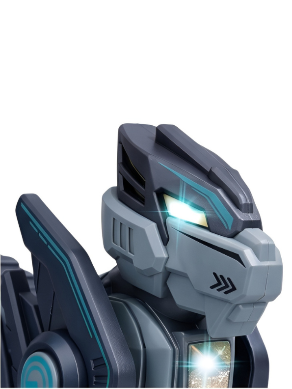 Interactive Robotic Mecha Tiger Action Figure – Electronic Sci-Fi Mechanical Animal Toy with Glowing LED Eyes and Light-Up Effects TV2981