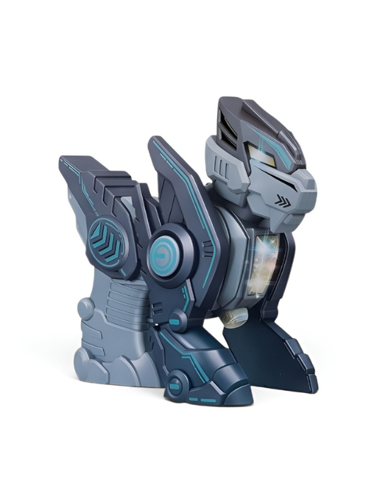 Interactive Robotic Mecha Tiger Action Figure – Electronic Sci-Fi Mechanical Animal Toy with Glowing LED Eyes and Light-Up Effects TV2981