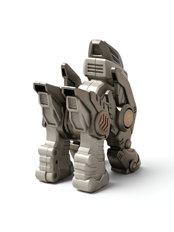 Interactive Robotic Mecha Tiger Action Figure – Electronic Sci-Fi Mechanical Animal Toy with Glowing LED Eyes and Light-Up Effects TV2981
