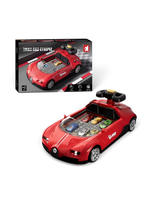 Interactive Sports Car Driving Simulation – Red Realistic Racing Experience MD668