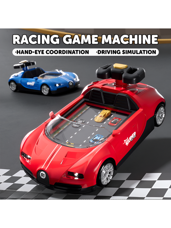 Interactive Sports Car Driving Simulation – Red Realistic Racing Experience MD668