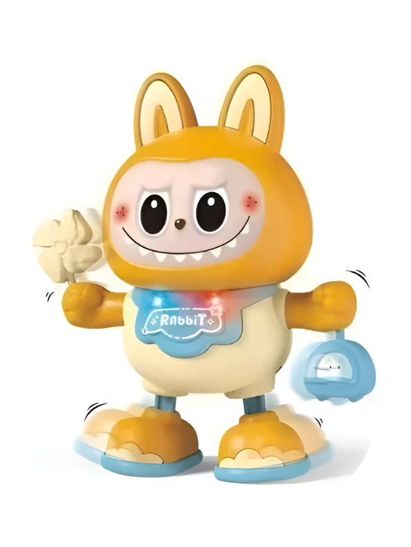 Interactive Swinging Labubu Dancing Robot Toy with Music and Lights LMI16878