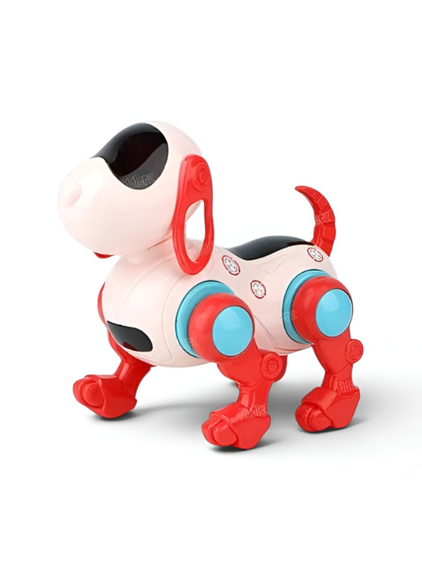 Interactive Walking Robot Dog Toy with LED Lights & Music | Battery Operated Puppy LMI13224.