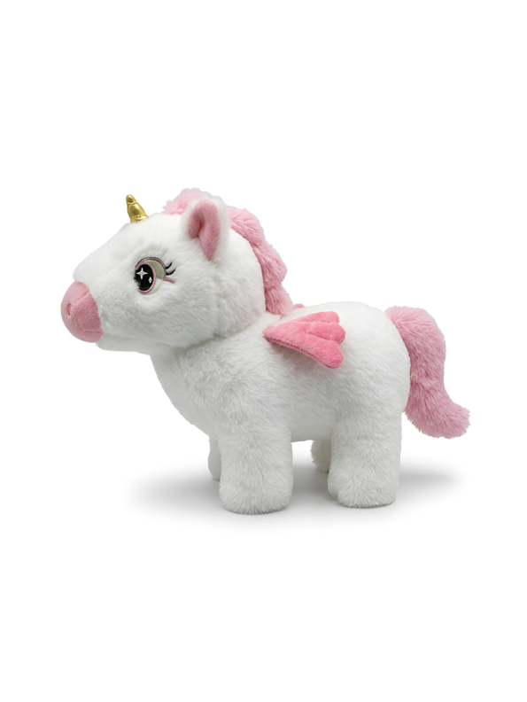 Interactive White Rainbow Unicorn Plush Musical Toy for Kids – Walking Electronic Stuffed Animal with Sound Effects, Motion & Wings | Cute Soft Toy Gift for Toddlers, Girls & Boys TV5752