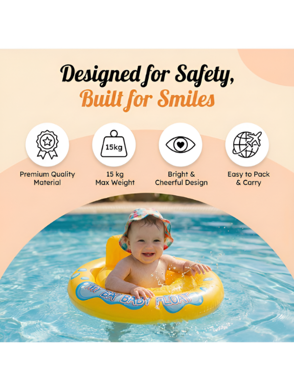 Intex Inflatable My Baby Float Pool Ring - Yellow TV6811