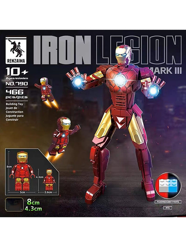 Tony Stark Lego De Iron Man Iron Man Legion Lego Toy 550+ Lego