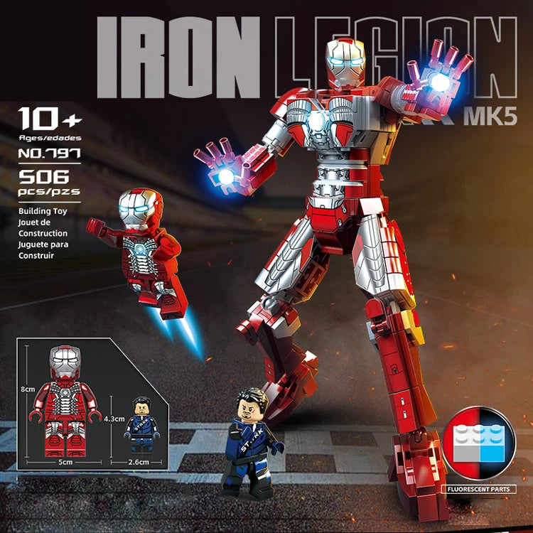 Iron Man Legion Lego Toy Mark 5 NX.L 8 Toyloft