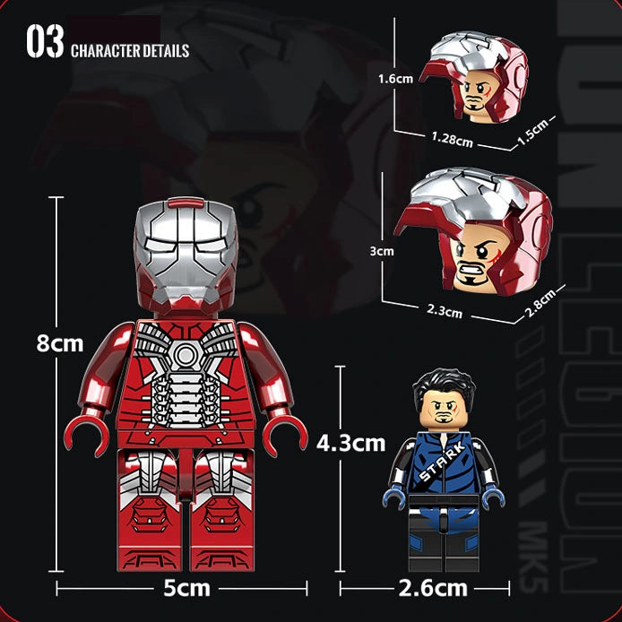 Iron Man Legion Lego Toy Mark - 5 (NX.L-8)