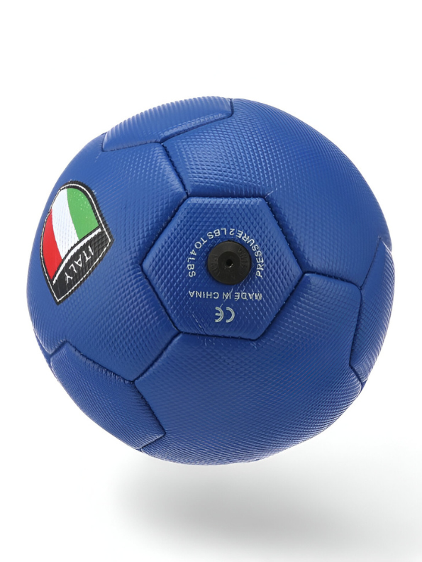 Italy Soccer Ball – Italian National Team Crest Official Training Football Blue LMI13142.
