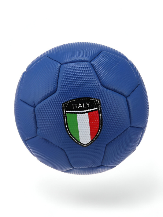 Italy Soccer Ball – Italian National Team Crest Official Training Football Blue LMI13142.