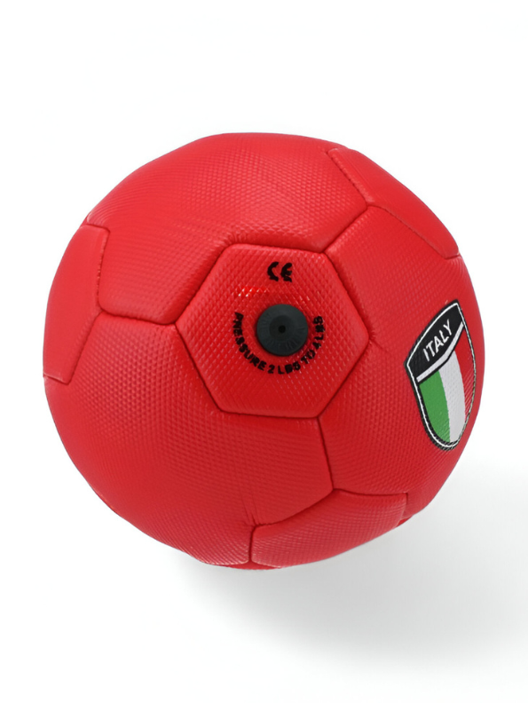 Italy Soccer Ball – Italian National Team Crest Official Training Football Red LMI13142.