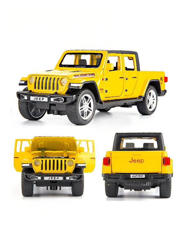 Jeep Diecast Metal Model Car - Yellow (MS-M-27)