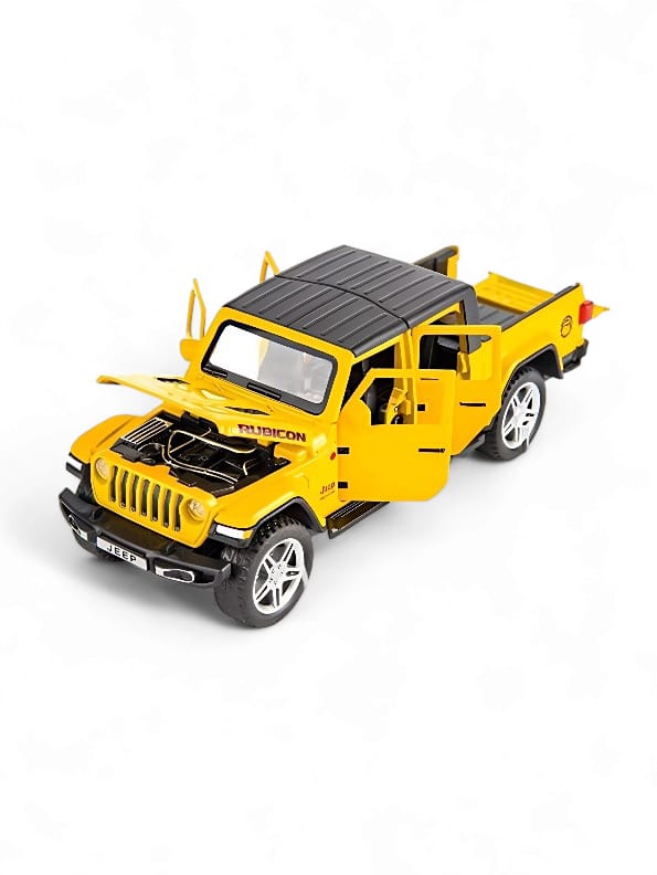 Jeep Diecast Metal Model Car - Yellow (MS-M-27)