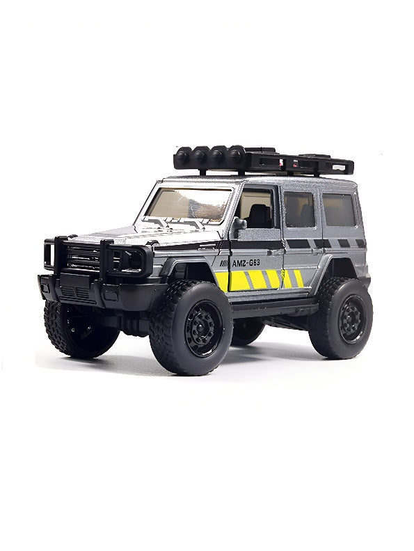 Jeep Racing Car Off Road Diecast - Grey (MS_M-12)