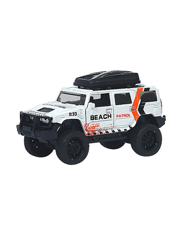 Jeep Racing Car Off Road Diecast - White (MS_M-12)