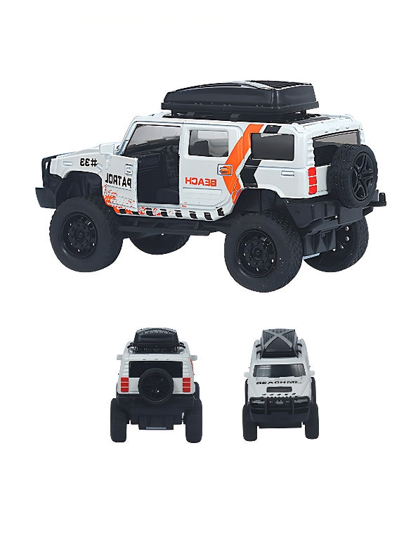 Jeep Racing Car Off Road Diecast - White (MS_M-12)