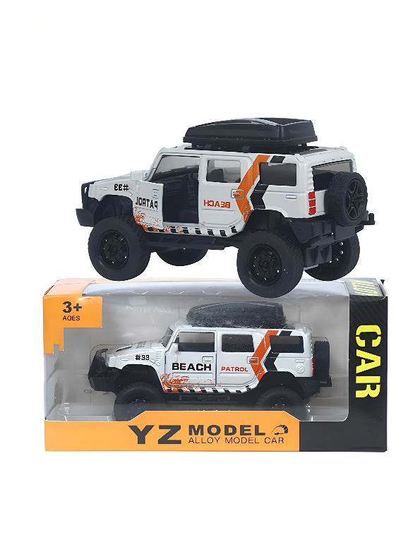 Jeep Racing Car Off Road Diecast - White (MS_M-12)