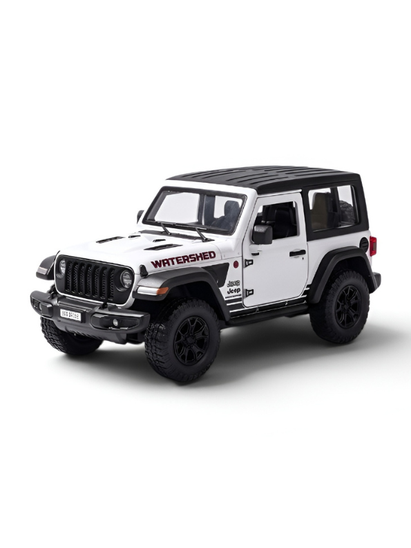 Jeep Wrangler Diecast Model Car 1:24 Scale | Off-Road Toy Truck Collectible Vehicle Replica for Display Die-Cast Model Car TV7082