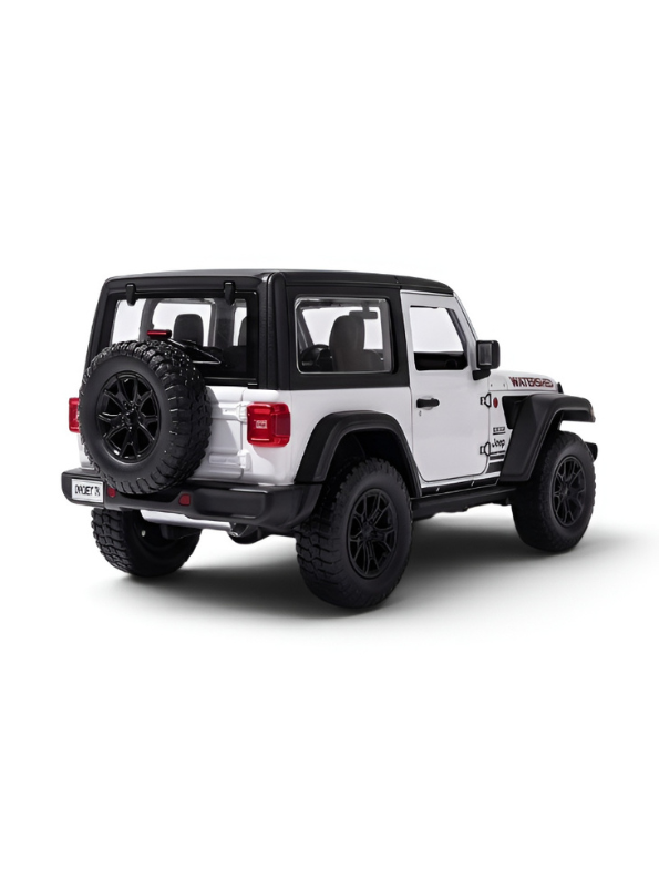 Jeep Wrangler Diecast Model Car 1:24 Scale | Off-Road Toy Truck Collectible Vehicle Replica for Display Die-Cast Model Car TV7082