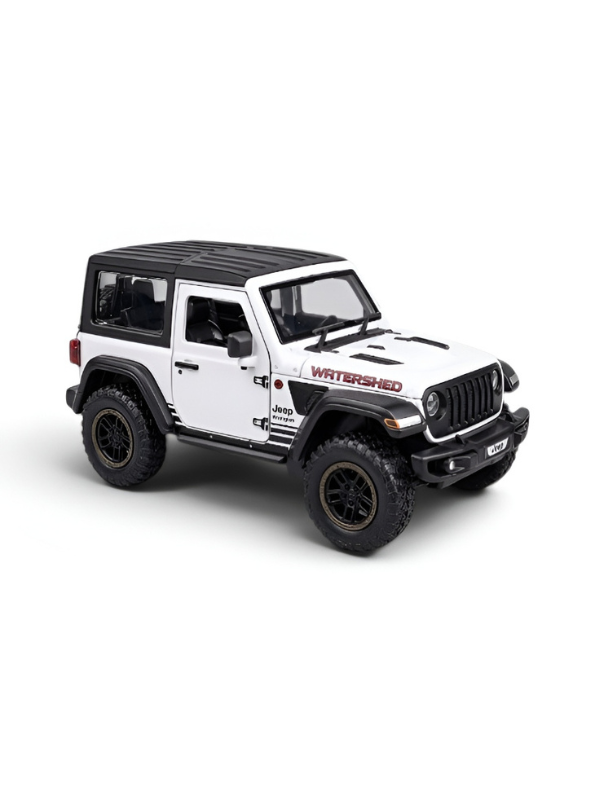 Jeep Wrangler Diecast Model Car 1:24 Scale | Off-Road Toy Truck Collectible Vehicle Replica for Display Die-Cast Model Car TV7082