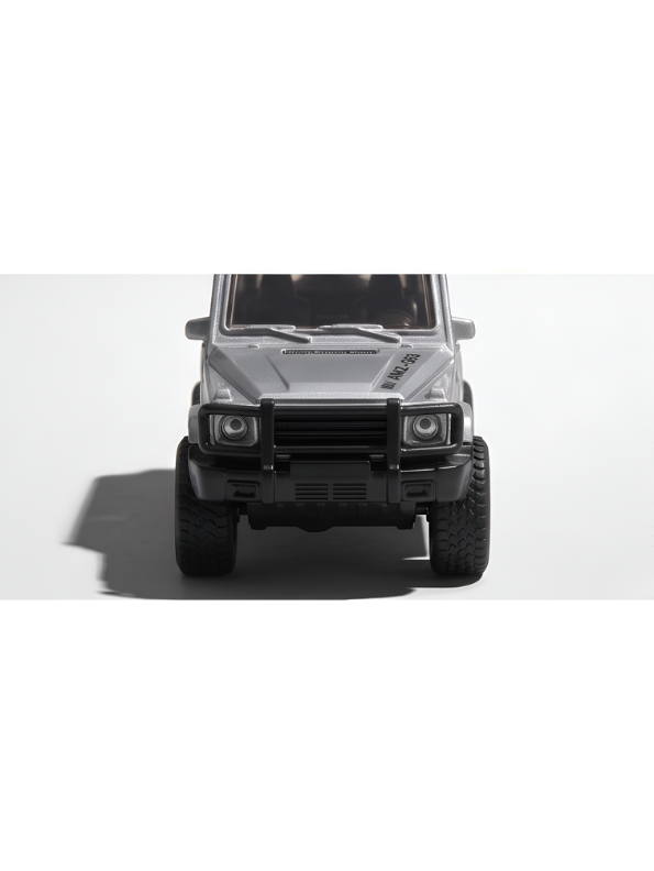 Diecast Jeep Wrangler Rubicon Off-Road - Grey 1:36 Scale Toy Car with Openable Doors and Roof Rack LMI12403